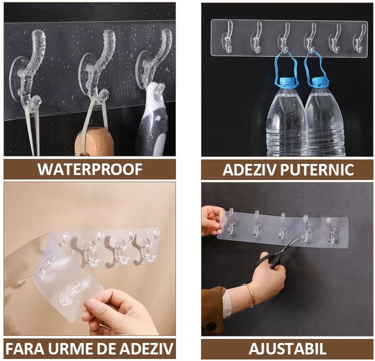 Cuier multifunctional 6 carlige - imagine 1